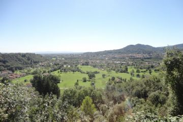 Vista sulla pianura sottostante